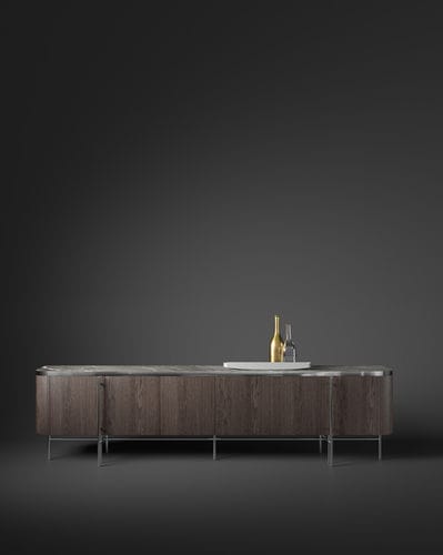 Credenza contemporanea - DE-MODE - Emmemobili - in rovere / in noce / in ciliegio