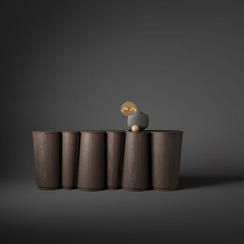 Credenza design originale - DRUSO  - Emmemobili - in rovere / in noce / in ciliegio