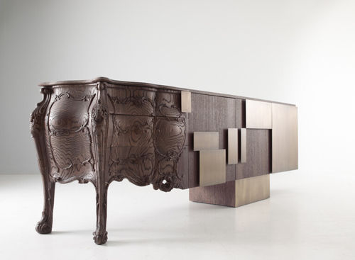 Credenza classica - EVOLUTION  - Emmemobili - in legno laccato / in rovere / in noce