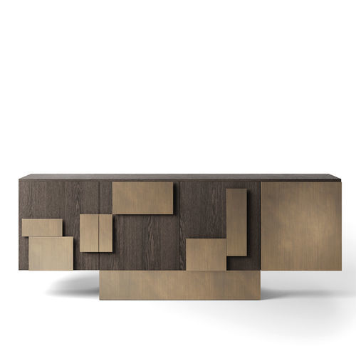Credenza contemporanea - EVO-MOD - Emmemobili - in rovere / in noce / in ciliegio