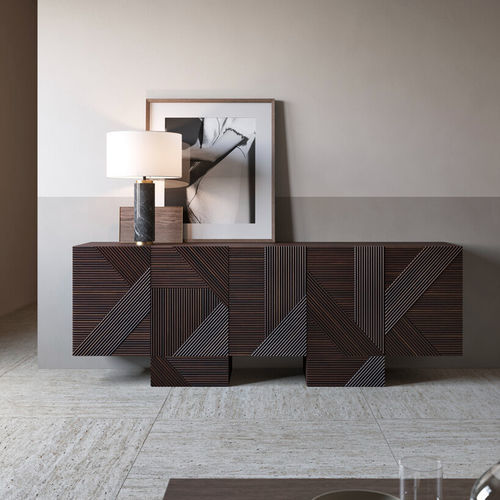 Credenza contemporanea - STRIPES  - Emmemobili - in rovere / in noce / in ciliegio