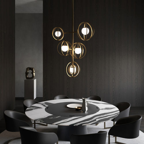 Lampada a sospensione - COPERNICO - Emmemobili - da terra / in ottone / contemporanea