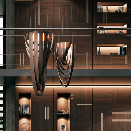 Lampada a sospensione - EXCELSIOR - Emmemobili - in legno / contemporanea / con cavo