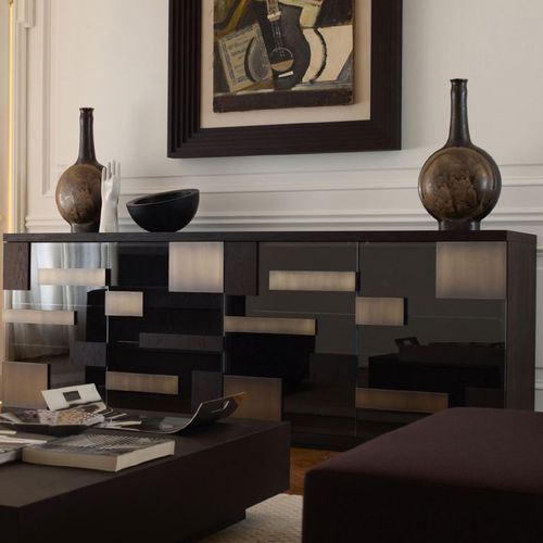 Credenza contemporanea - PIXEL - Emmemobili - in legno / in vetro / di Ferruccio Laviani