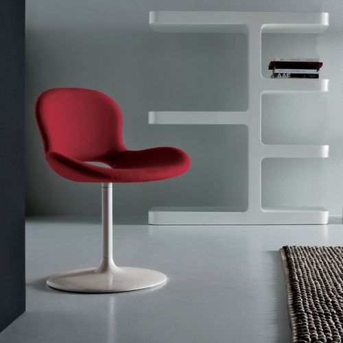 Sedia design organico - YAS - Emmemobili - da interno / in compensato stampato / in metallo cromato