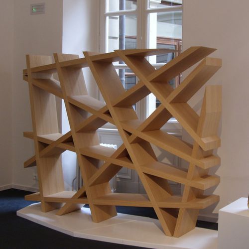 Scaffale contemporaneo - CAOS - Emmemobili - in legno laccato / in rovere / di Ferruccio Laviani