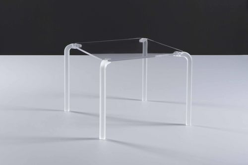 Tavolino basso contemporaneo - FINNY - Emporium - in vetro / rettangolare / per uso residenziale