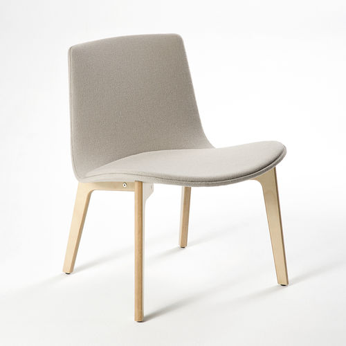 Chauffeuse contemporanea - LOTTUS WOOD - Enea - in tessuto / in legno / in rovere