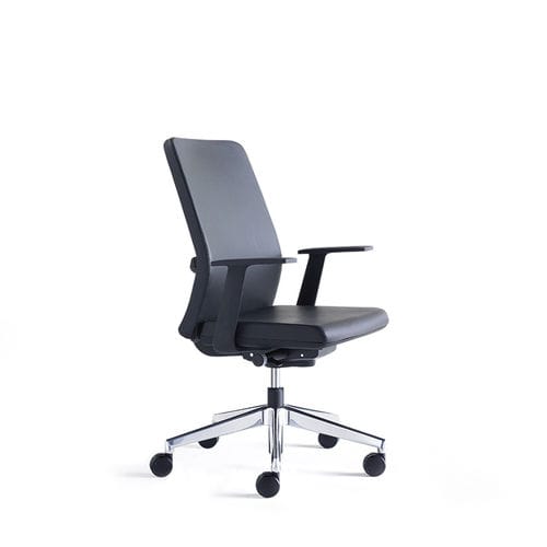 Sedia da ufficio contemporanea - MOVADO  - Enea - da interno / in tessuto / con supporto in alluminio laccato