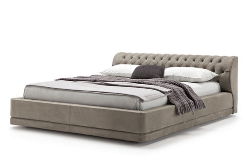 Letto matrimoniale - VERDANA - Ennerev Materassi - classico / imbottito / in legno