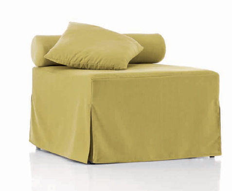 Pouf contemporaneo - NAOS - Ennerev Materassi - in tessuto / letto