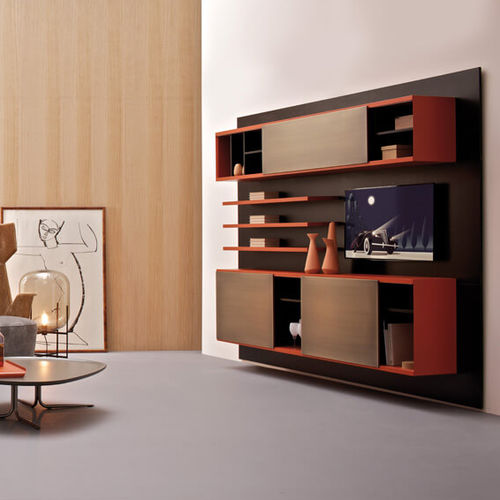Libreria modulare - E-WALL  - ESTEL - a muro / contemporanea / contract