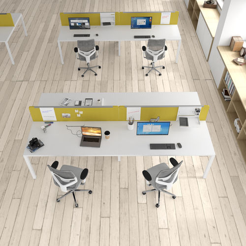 Scrivania per open space - ASTERISCO APP - ESTEL - contemporanea / impiallacciata in legno / in melaminico