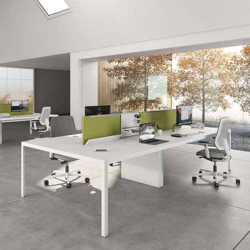 Scrivania direzionale - MORE  - ESTEL - contemporanea / in legno / in metallo