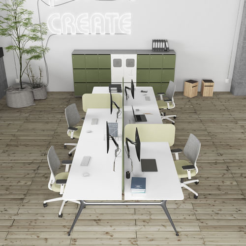 Scrivania per open space - P016 - ESTEL - contemporanea / in MDF / in laminato