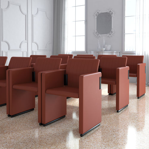 Sedie Pelle Set Di Sedie Da Ufficio ISO Silver Ecopelle Nera