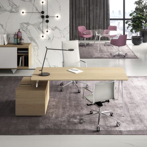 Scrivania direzionale - P016 - ESTEL - da terra / da 2-4 persone / contemporanea