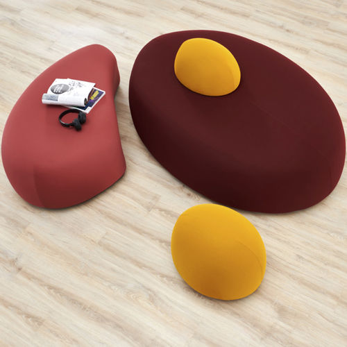 Pouf contemporaneo - JUMP - ESTEL - in tessuto / ovale / schiena contro schiena