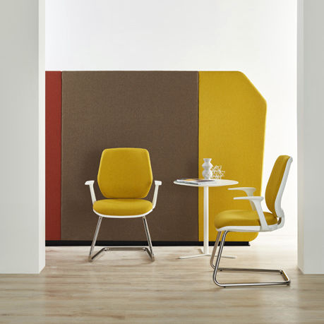 Sedia da ufficio contemporanea - FIRST - ESTEL - da interno / in tessuto / in polipropilene