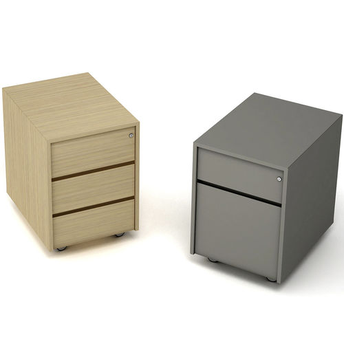 Cassettiera per ufficio in metallo - PEDESTAL - ESTEL - 3 cassetti / 2 cassetti / con rotelle