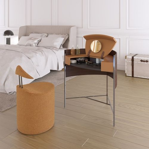 Pouf contemporaneo - LANDSCAPE UP - ESTEL - in tessuto / in poliuretano / tondo