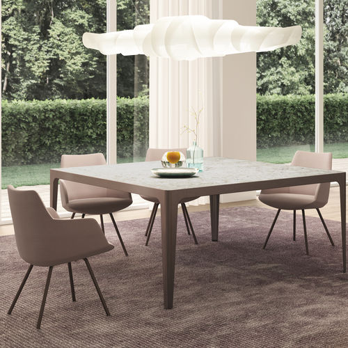 Tavolo contemporaneo - GRAND MORE - ESTEL - in metallo / in laminato / in ceramica
