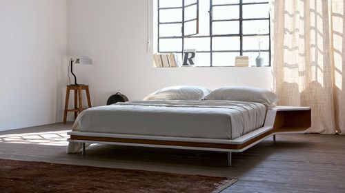 Letto matrimoniale - AYRTON - ESTEL - contemporaneo / con testiera / con comodini