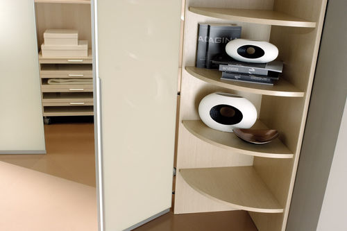 Armadio contemporaneo - SPAZIANTE - 6 - Faer Ambienti - in legno / con ante a libro