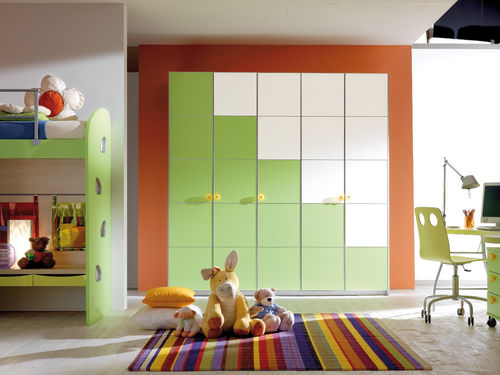 Armadio contemporaneo - SPAZIANTE - KIDS - Faer Ambienti - in legno / con ante battenti / per bambini