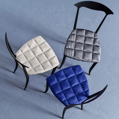 Sedia da pranzo contemporanea - CHARME - fasem - da interno / in tessuto / in pelle