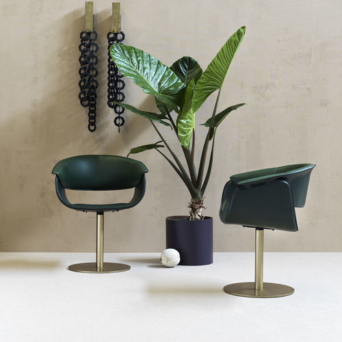 Sedia contemporanea - AIRLUX BT - fasem - da interno / in pelle / con supporto in acciaio