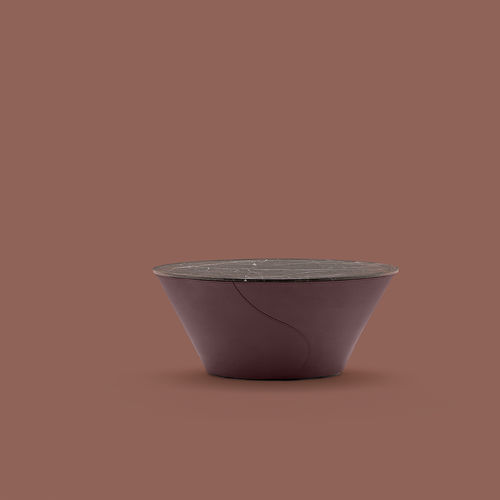Tavolino basso contemporaneo - ELECTA COFFEE TABLE - fasem - in marmo / in pietra naturale / con supporto in acciaio