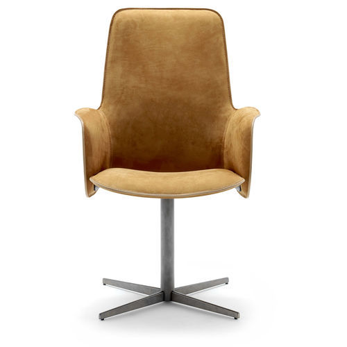 Sedia da ufficio contemporanea - ELECTA TALL BC - fasem - da interno / in pelle / in legno