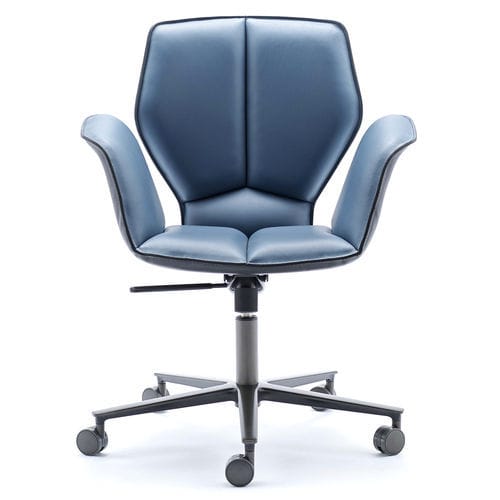 Poltrona direzionale contemporaneo - FOSCA BIG ABW - fasem - in pelle / in acciaio / imbottito