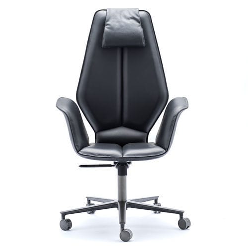 Poltrona direzionale contemporaneo - FOSCA BIG TALL ABW - fasem - in pelle / in acciaio / con poggiatesta