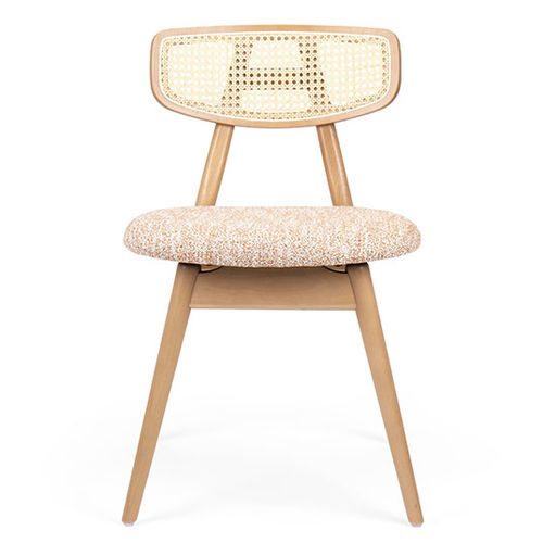 Sedia design originale - MALIN WICKER - Fenabel- The heart of seating - da interno / in tessuto / in legno