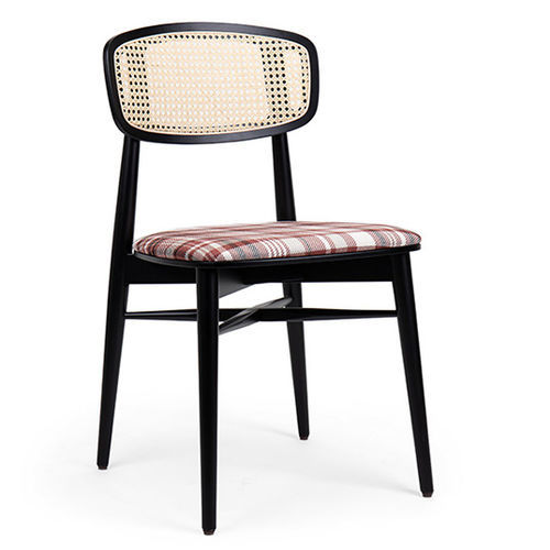 Sedia contemporanea - DONASELLA EST TP WICKER - Fenabel- The heart of seating - da interno / in tessuto / in legno