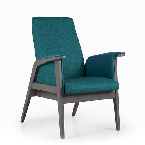 Poltrona contemporanea - KYARA - Fenabel- The heart of seating - in tessuto / in legno / con schienale alto