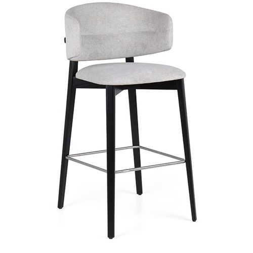 Sedia alta contemporanea - COFFEE EST - Fenabel- The heart of seating - da interno / in tessuto / in legno