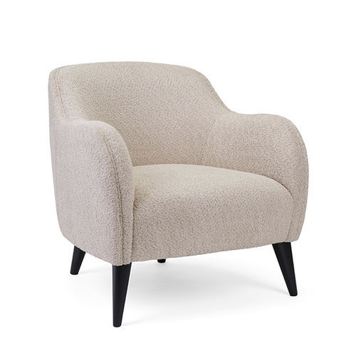 Poltrona contemporanea - GIO - Fenabel- The heart of seating - in tessuto / in faggio / grigia