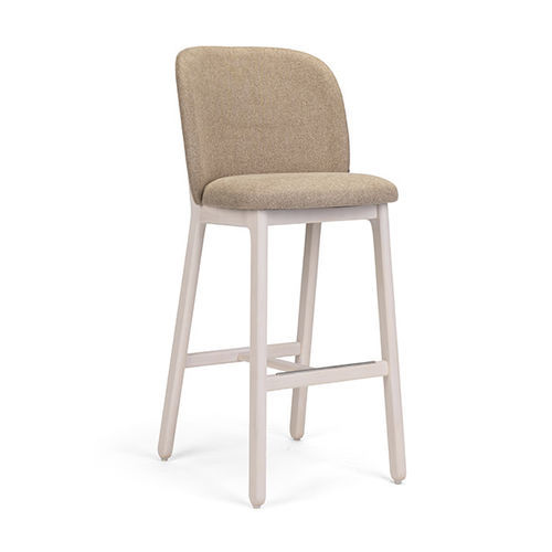 Sedia alta contemporanea - ARCO - Fenabel- The heart of seating - da interno / in tessuto / con supporto in legno