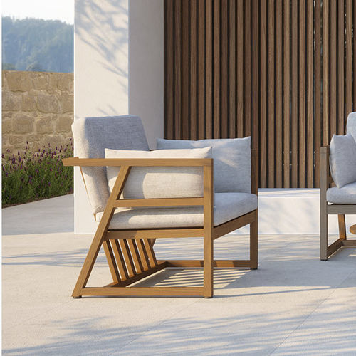Divano contemporaneo - PITÁGORA LOUNGE - Fenabel- The heart of seating - da esterno / in tessuto / con braccioli