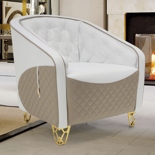 Poltrona contemporanea - Hampton - Formenti - in tessuto / in pelle / multicolore