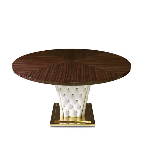 Tavolo contemporaneo - SPIRIT - Formenti - in legno / con supporto in metallo / con supporto in cuoio