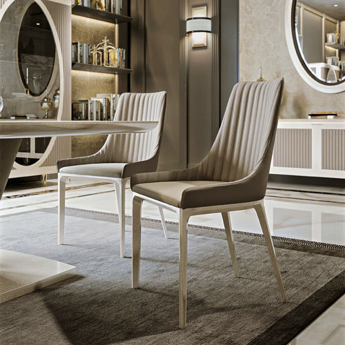 Sedia da pranzo contemporanea - Windsor - Formenti - da interno / in tessuto / in pelle