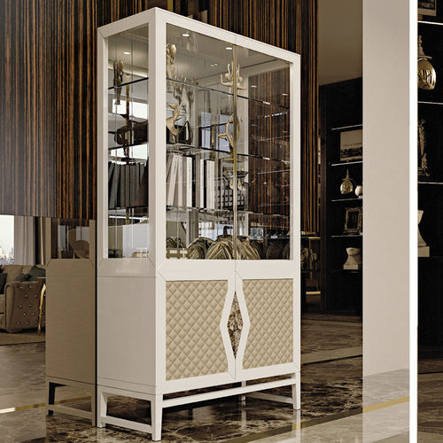 Vetrina contemporanea - Carnaby - Formenti - in vetro / in legno / in pelle