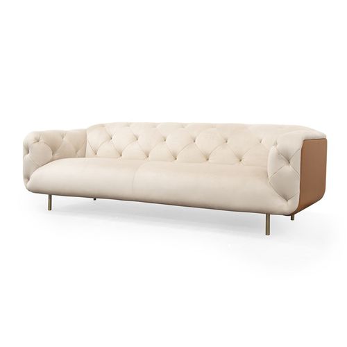Divano contemporaneo - OVERSEAS/A - Formitalia Group - in velluto / in pelle / bianco