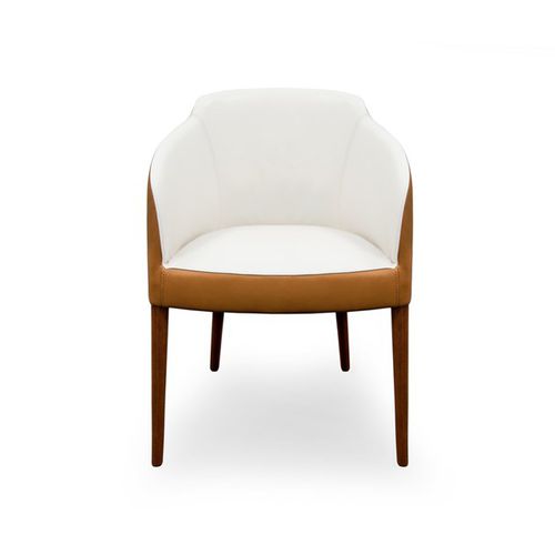 Sedia contemporanea - ROD  - Formitalia Group - da interno / in pelle / con supporto in legno di latifoglie