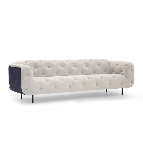 Divano chesterfield - OVERSEAS/B - Formitalia Group - in tessuto / in pelle / beige