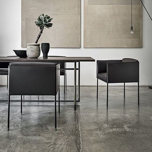 Sedia contemporanea - Square - Frag - da interno / in tessuto / in pelle